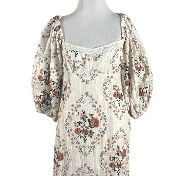 Free People Ethereal Dainty All the Attitude Printed Maxi Dress Cottage Small - Picture 5 of 16